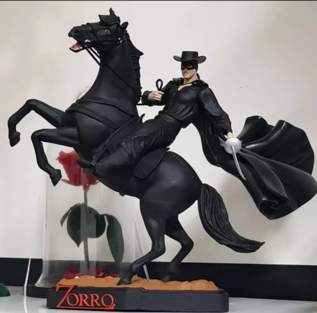 ZORRO 3D Принт Модель .c4d .max .obj .3ds .fbx .stl .blend 
