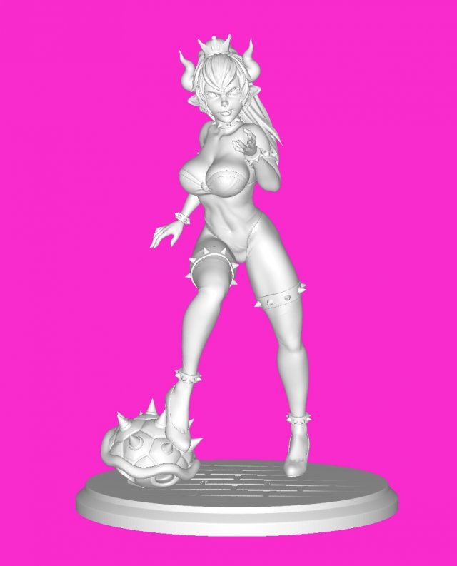 Princess Super Mario 3Dプリントモデル .c4d .max .obj .3ds .fbx .stl .blend 