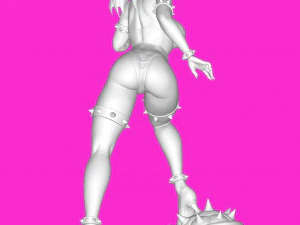 Princess Super Mario 3D Print Model