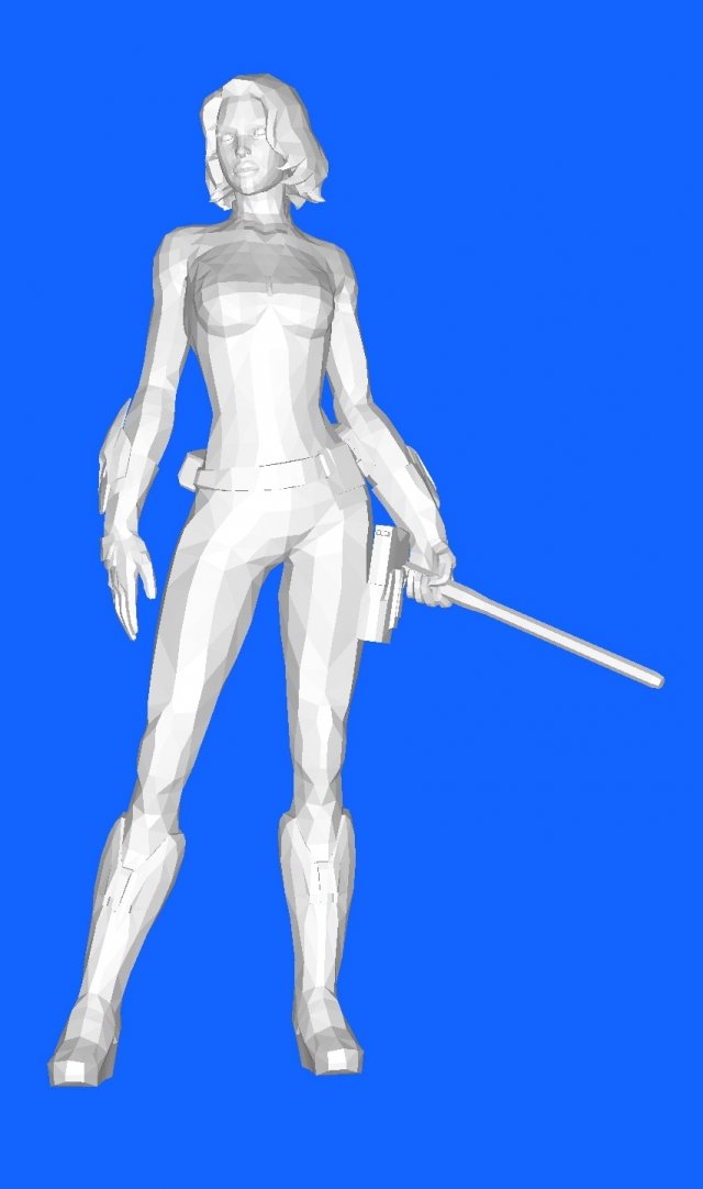 Black Widow 3Dプリントモデル .c4d .max .obj .3ds .fbx .stl .blend