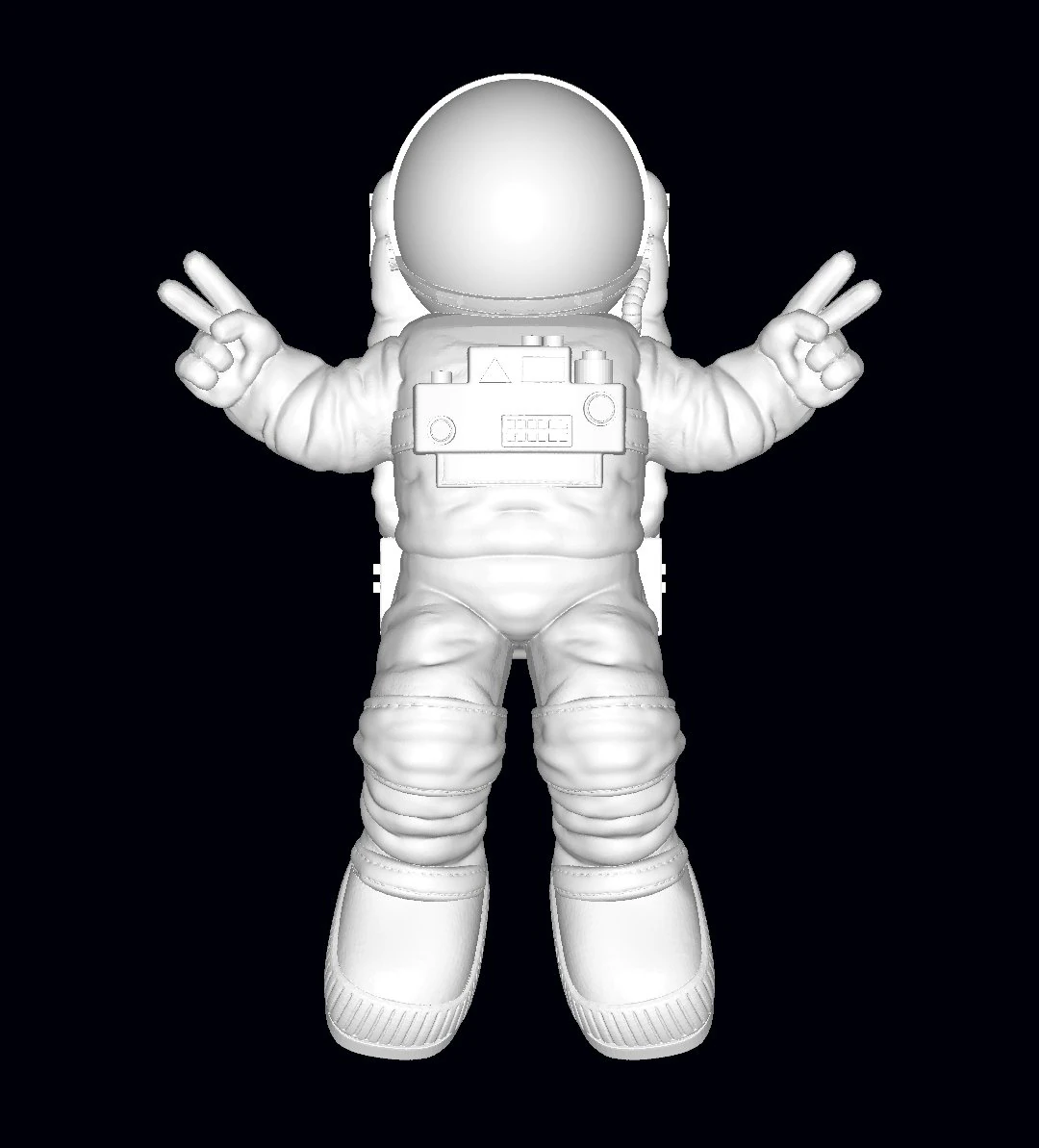 Astronaut 3D Print Model .c4d .max .obj .3ds .fbx .stl .blend 