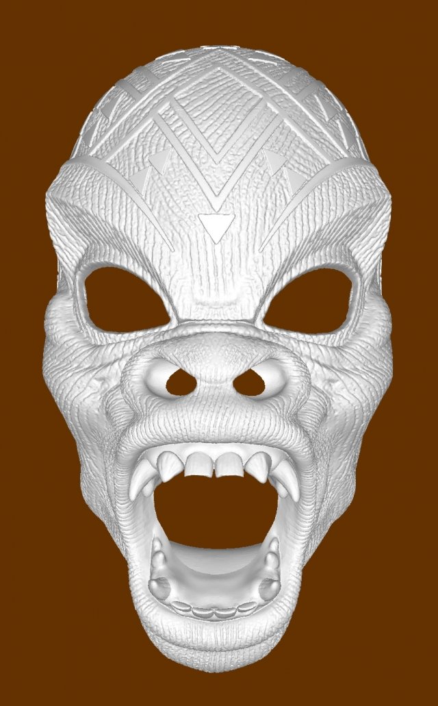 MBaku Warrior falls mask Modelo de impresión 3D .c4d .max .obj .3ds .fbx .stl .blend 