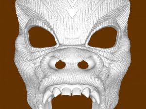 MBaku Воїн падає маска 3D Принт Модель