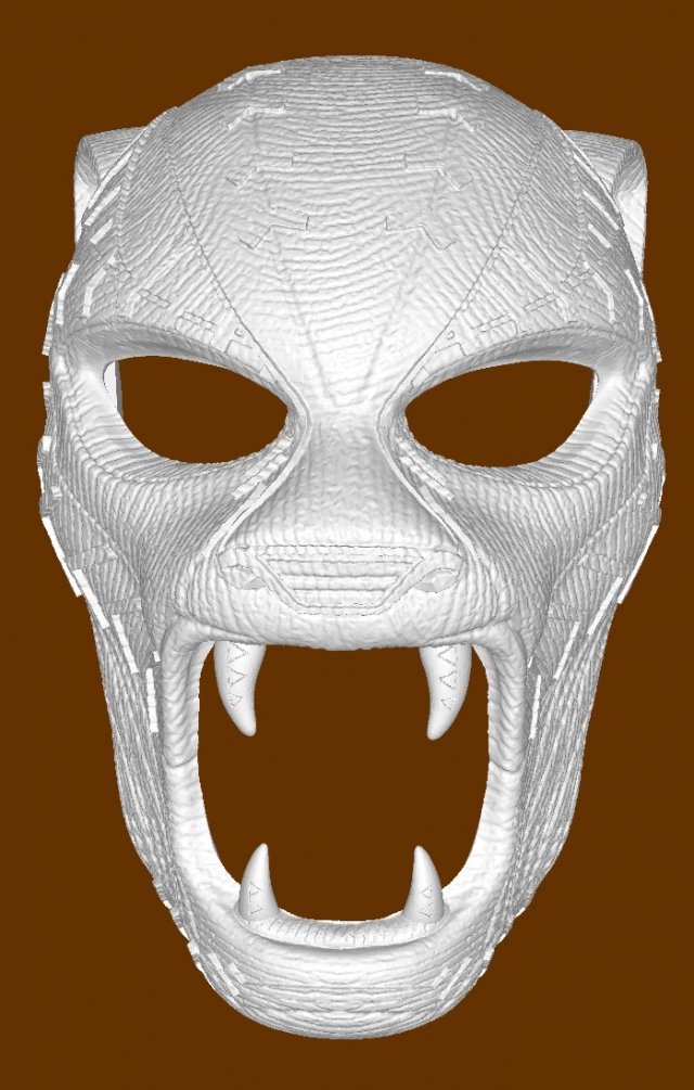 TChalla Warrior Falls Mask 3D 프린트 모델 .c4d .max .obj .3ds .fbx .stl .blend