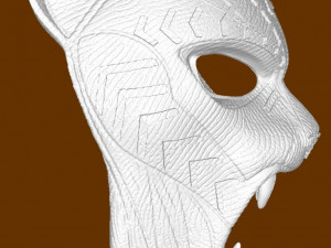 TChalla Warrior Falls Mask 3D 프린트 모델