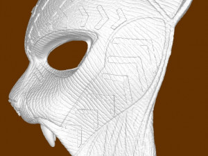 TChalla Warrior Falls Mask 3D 프린트 모델