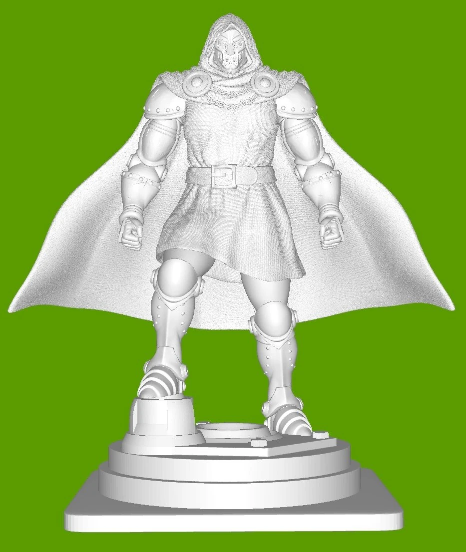 Dr Doom - split and keyed 3D Print Model .c4d .max .obj .3ds .fbx .stl .blend 