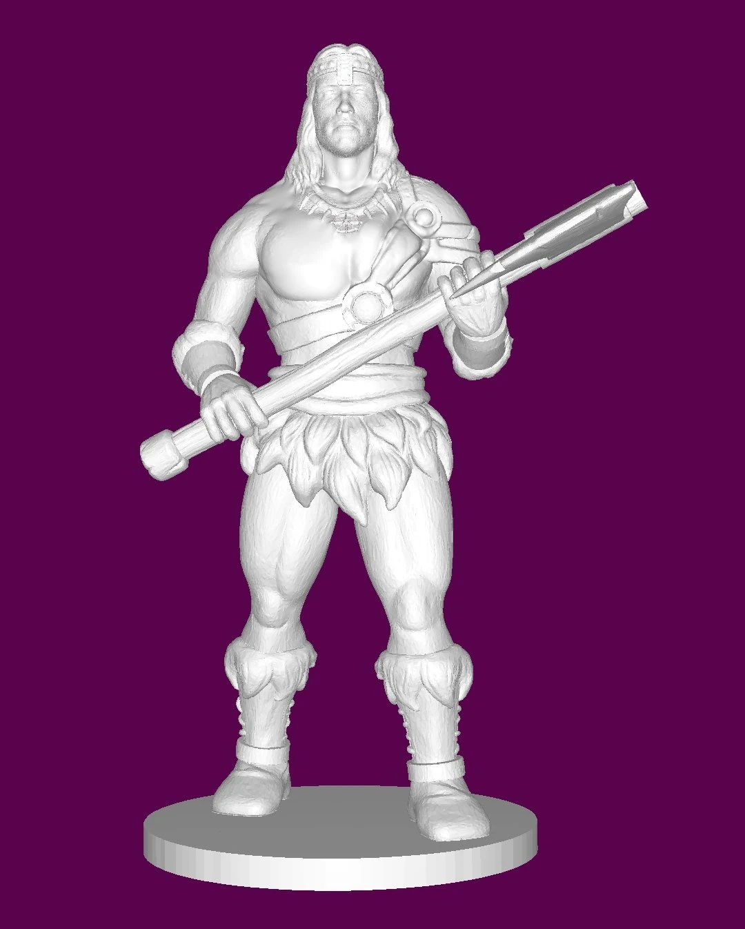 Conan the Barbarian 3D Print Model .c4d .max .obj .3ds .fbx .stl .blend 