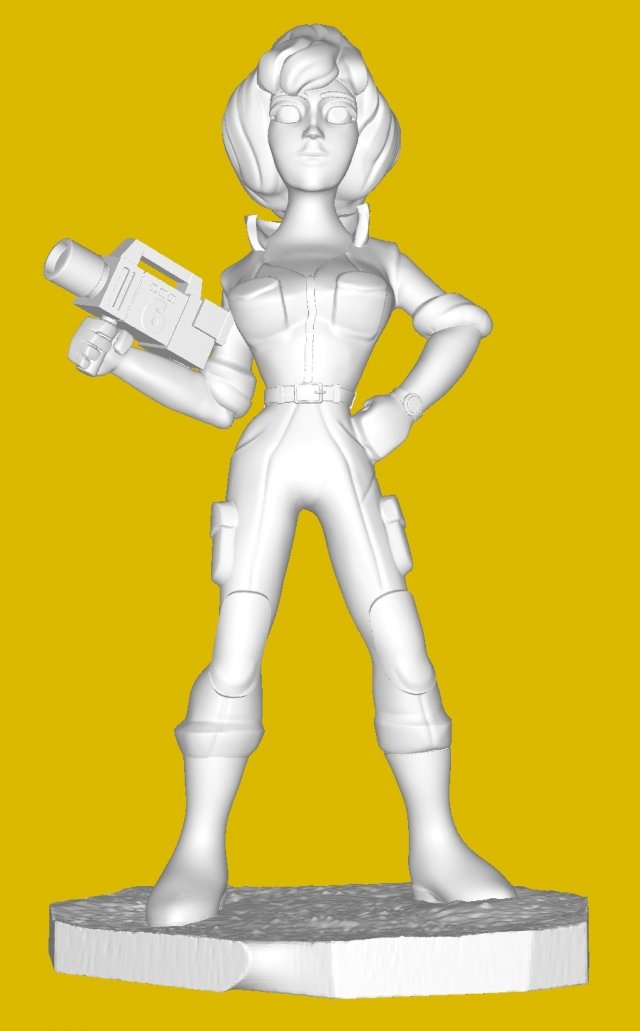 AprilOneil 3D-printmodel .c4d .max .obj .3ds .fbx .stl .blend 