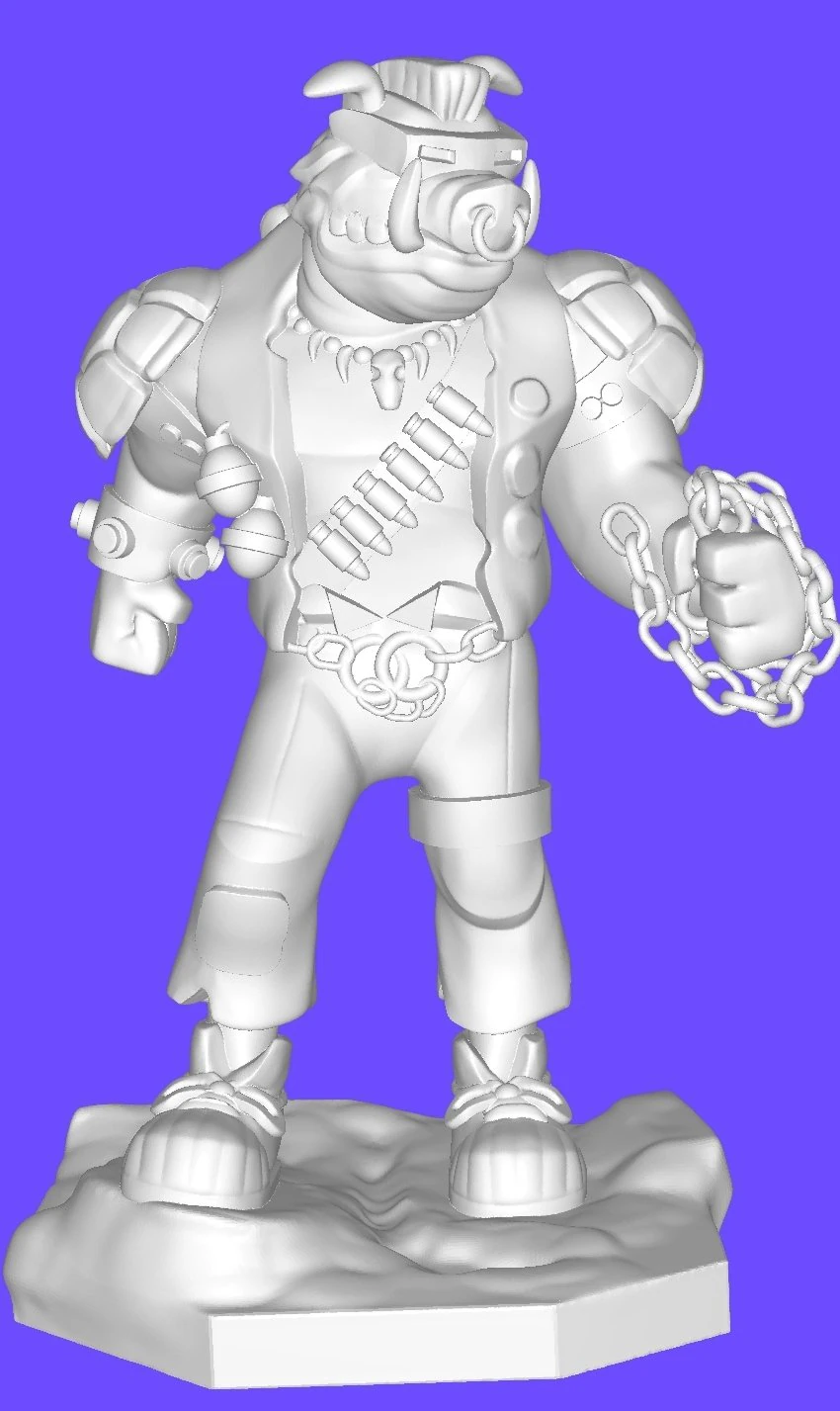 Bebop 3D Print Model .c4d .max .obj .3ds .fbx .stl .blend