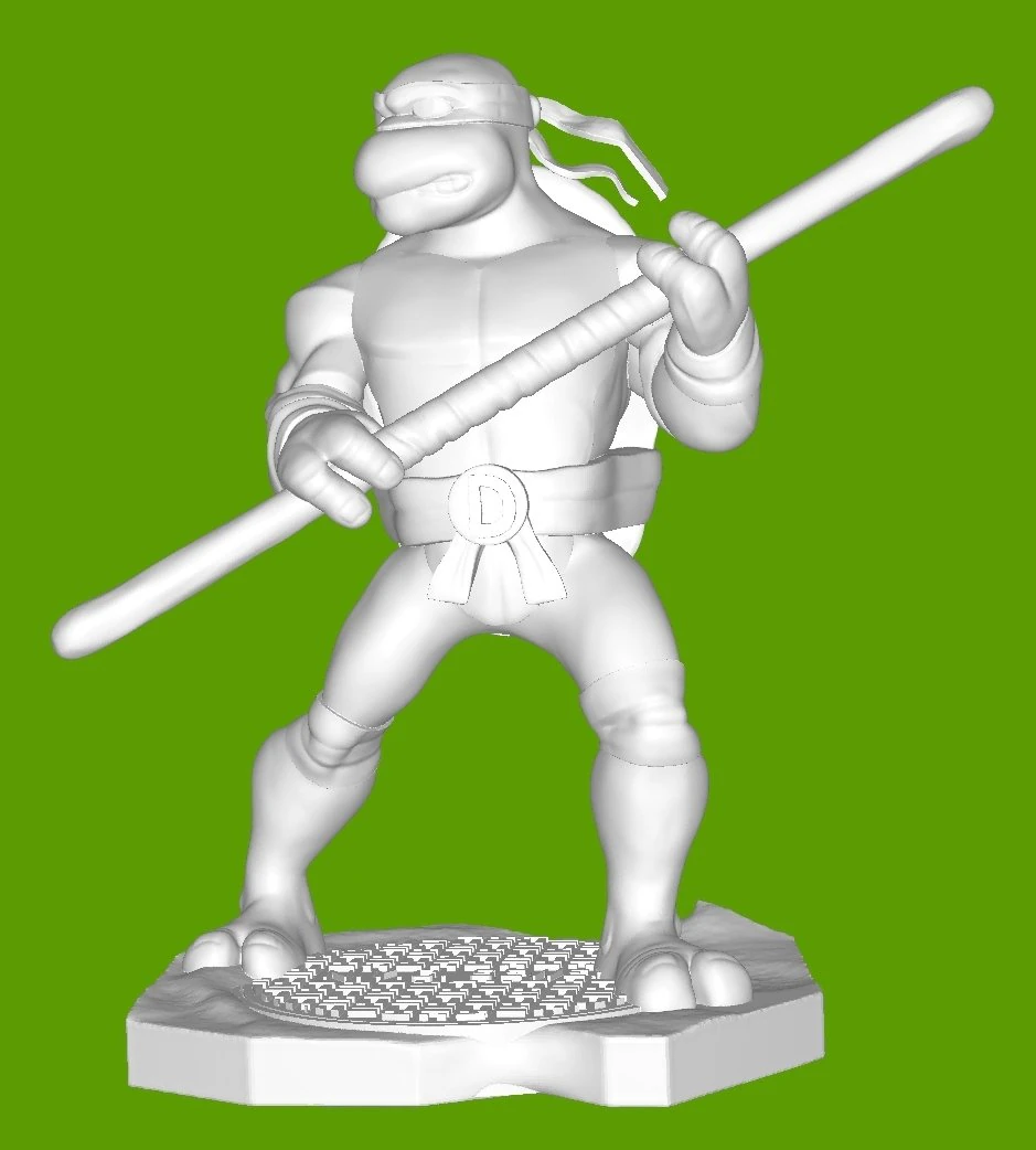Donatelo 3D Print Model .c4d .max .obj .3ds .fbx .stl .blend 