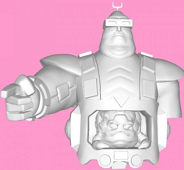 Krang 3D printmodel .c4d .max .obj .3ds .fbx .stl .blend 