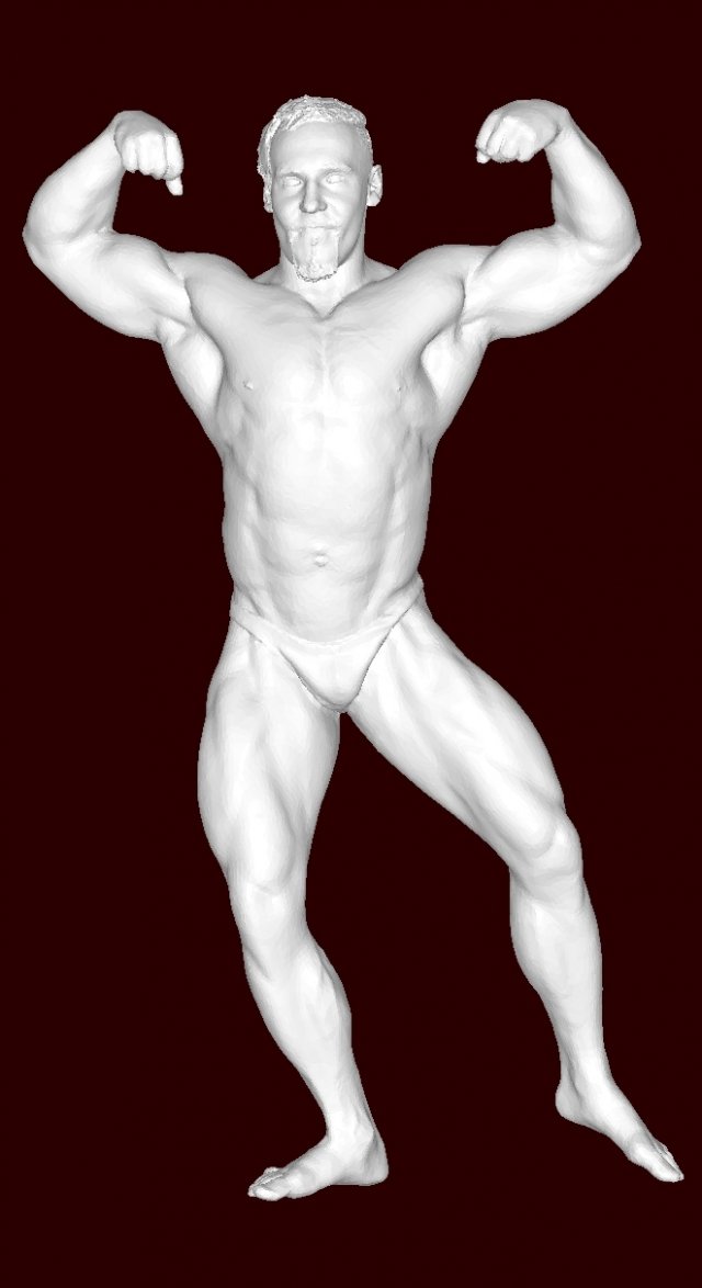 Bodybuilder 3D Принт Модель .c4d .max .obj .3ds .fbx .stl .blend 