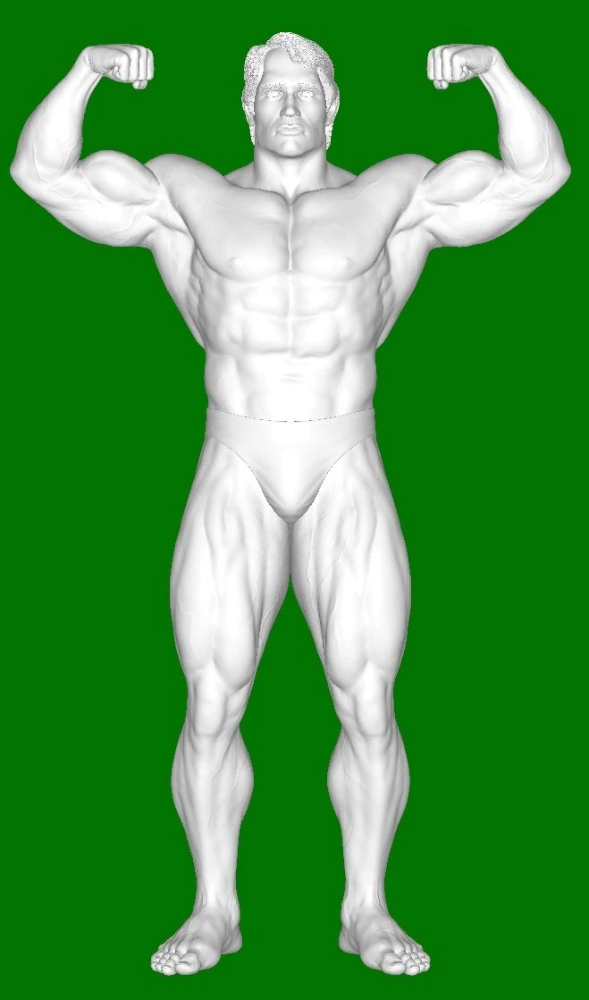 Arnold Schwarzenegger 3D Print Model .c4d .max .obj .3ds .fbx .stl .blend 