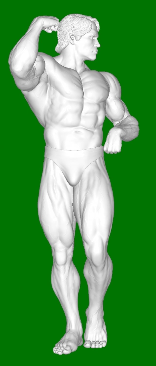 Arnold Schwarzenegger 3D 프린트 모델 .c4d .max .obj .3ds .fbx .stl .blend 