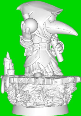The Plague Doctor 3D 프린트 모델 .c4d .max .obj .3ds .fbx .stl .blend 