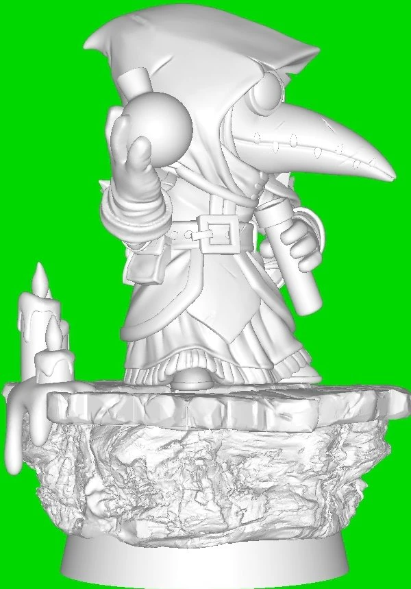 The Plague Doctor 3D Print Model .c4d .max .obj .3ds .fbx .stl .blend 