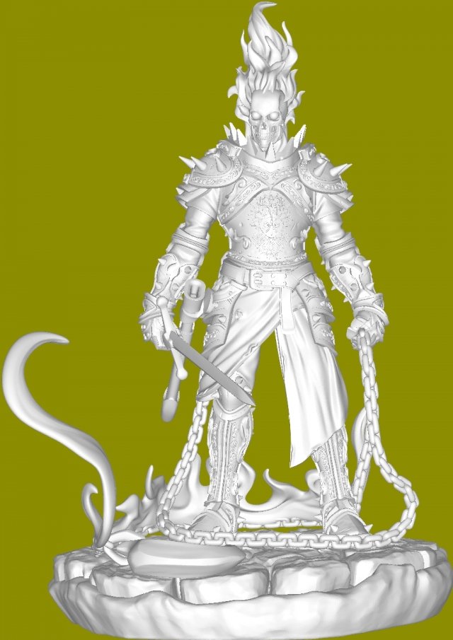 Skeleton Warrior 3D-printmodel .c4d .max .obj .3ds .fbx .stl .blend 