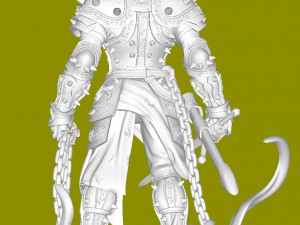 Skeleton Warrior 3D-printmodel