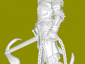 Skeleton Warrior 3D-printmodel