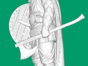 Viking Padded Warrior 3D Print Model