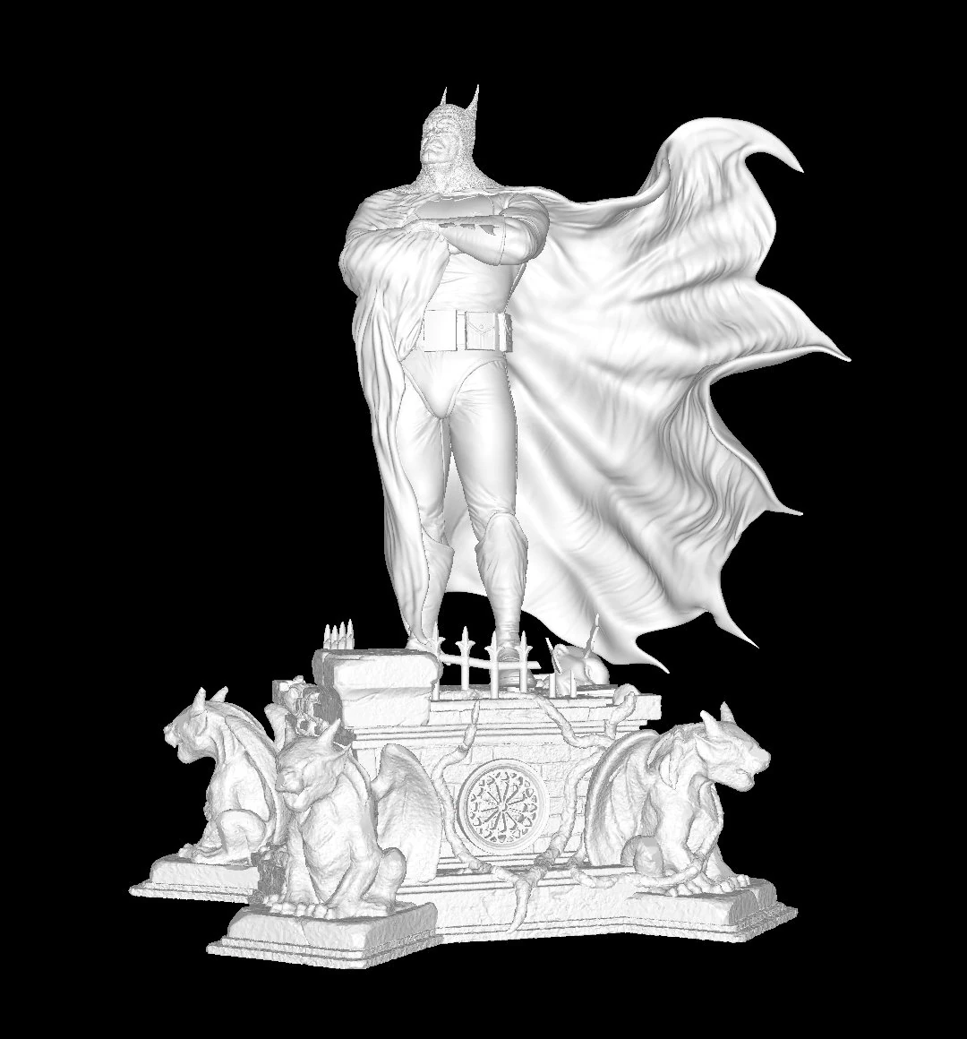 BATMAN 3D Print Model .c4d .max .obj .3ds .fbx .stl .blend 