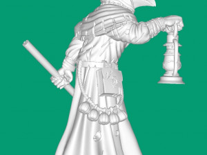 Plague Doctor 3D 프린트 모델