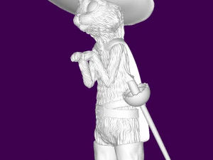 Puss in Boots 3D Print Model