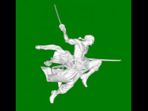 Roronoa Zoro 3D Print Model