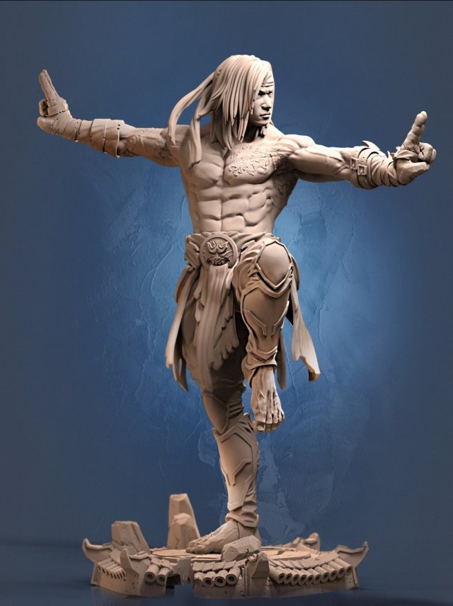 Liu Kang Model do druku 3D .c4d .max .obj .3ds .fbx .stl .blend