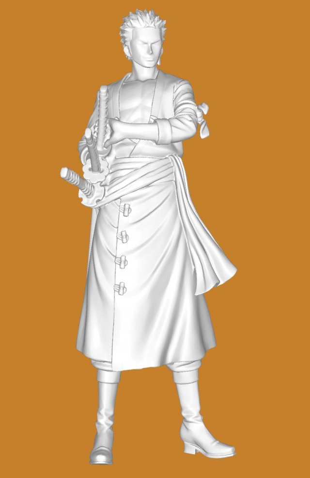 Zoro 3Dプリントモデル .c4d .max .obj .3ds .fbx .stl .blend 