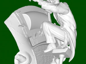 Undead Saloon Musician 3Dプリントモデル