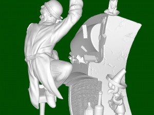 Undead Saloon Musician 3D 打印模型