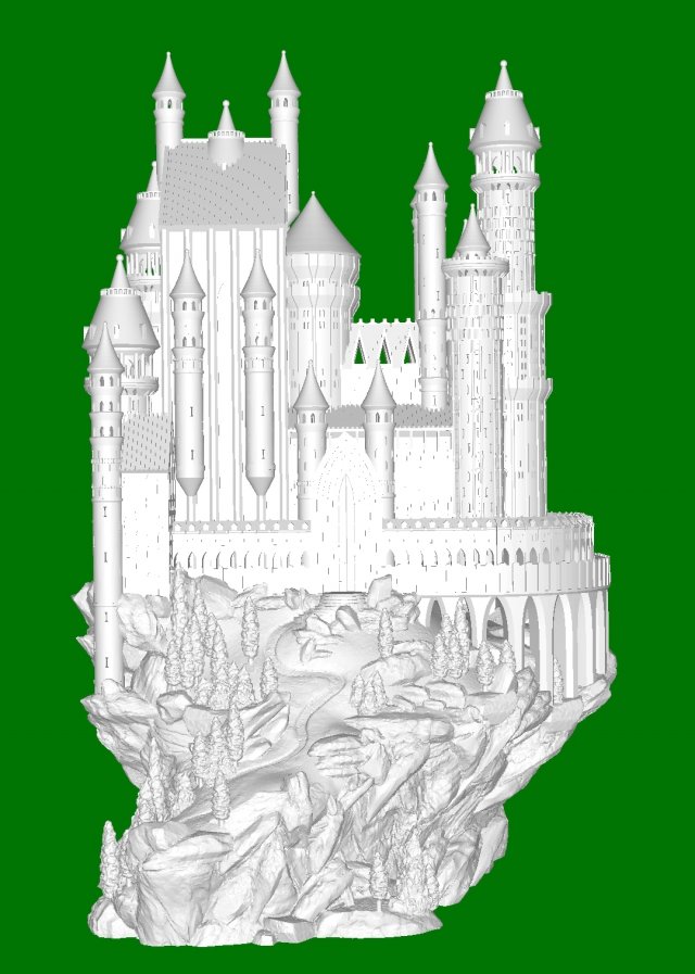 Medieval Castle 3D Принт Модель .c4d .max .obj .3ds .fbx .stl .blend 