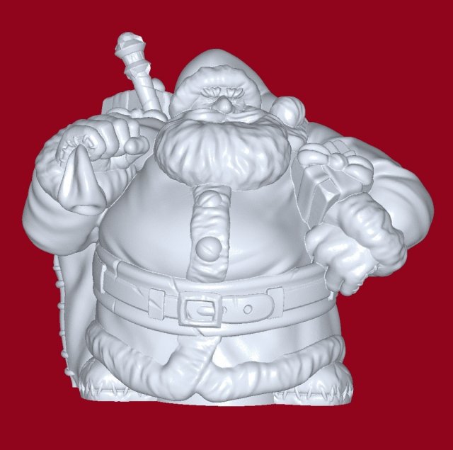Santa 3D Druckmodell .c4d .max .obj .3ds .fbx .stl .blend 