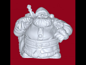 Santa 3D Print Model