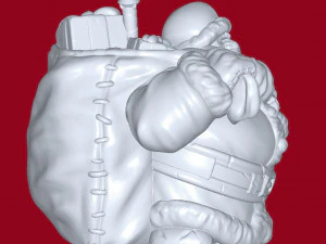 Santa 3D Print Model