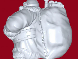 Santa 3D Print Model