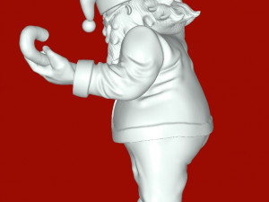 Santa with a guitar 3D 打印模型