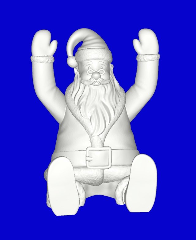 Santa Phone Holder 3D Принт Модель .c4d .max .obj .3ds .fbx .stl .blend 