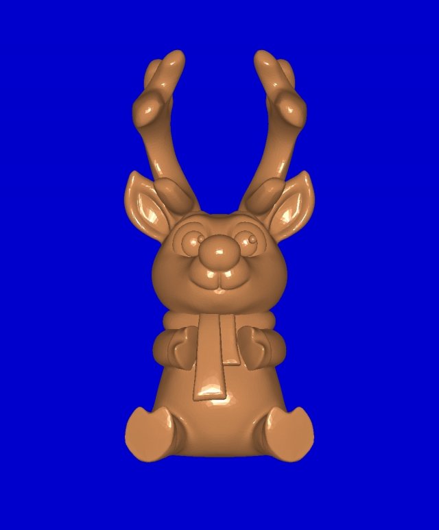 Deer Phone Holder 3Dプリントモデル .c4d .max .obj .3ds .fbx .stl .blend 