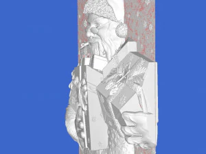 Santa 3D Print Model