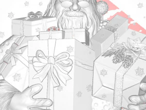 Santa 3D Print Model