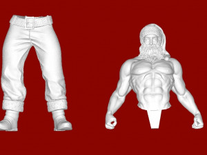 Santa 3D Print Model