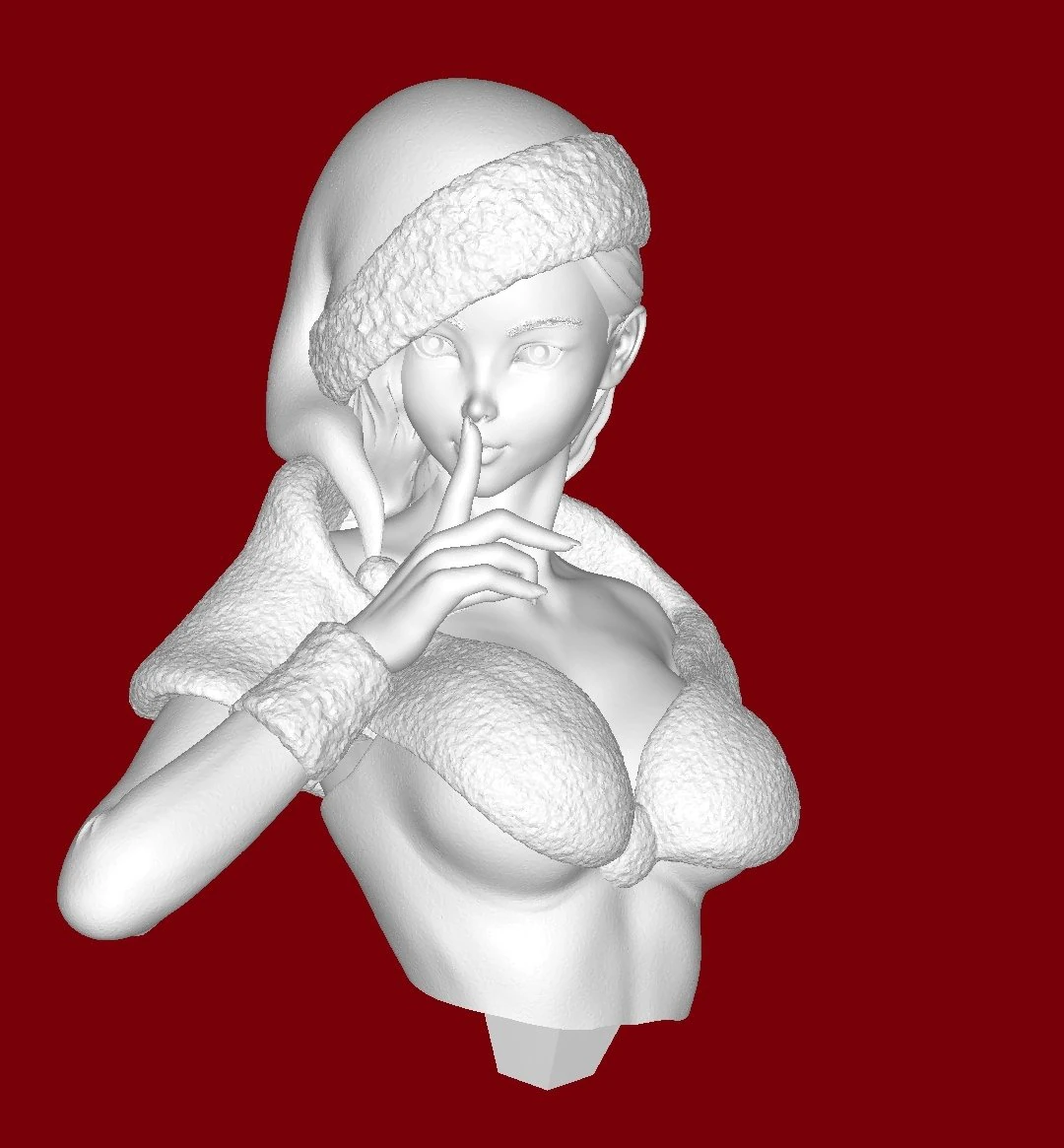 Snegurochka 3D Print Model .c4d .max .obj .3ds .fbx .stl .blend 