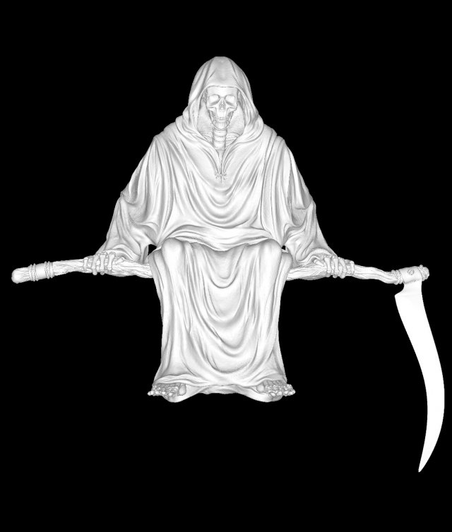 Death 3D Print Model .c4d .max .obj .3ds .fbx .stl .blend 
