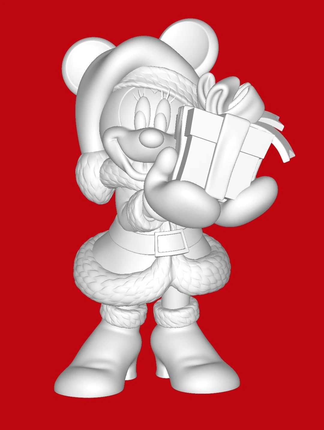 Минни-Маус 3D Принт Модель .c4d .max .obj .3ds .fbx .stl .blend 