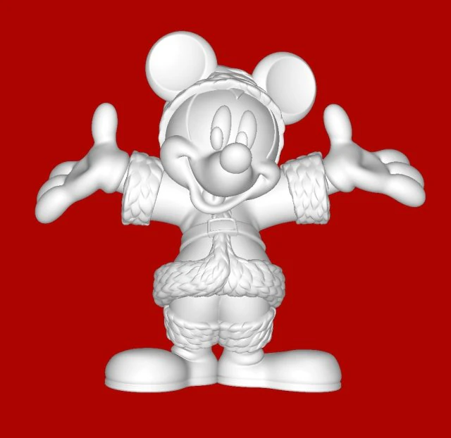 Mickey Mouse Modelo de Impressão 3D .c4d .max .obj .3ds .fbx .stl .blend 