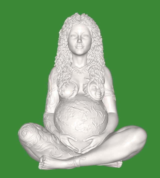 Mother-of-earth 3Dプリントモデル .c4d .max .obj .3ds .fbx .stl .blend