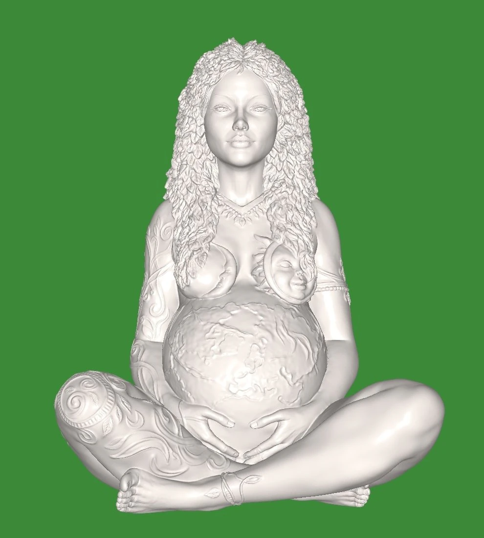 Mother-of-earth 3D Print Model .c4d .max .obj .3ds .fbx .stl .blend 